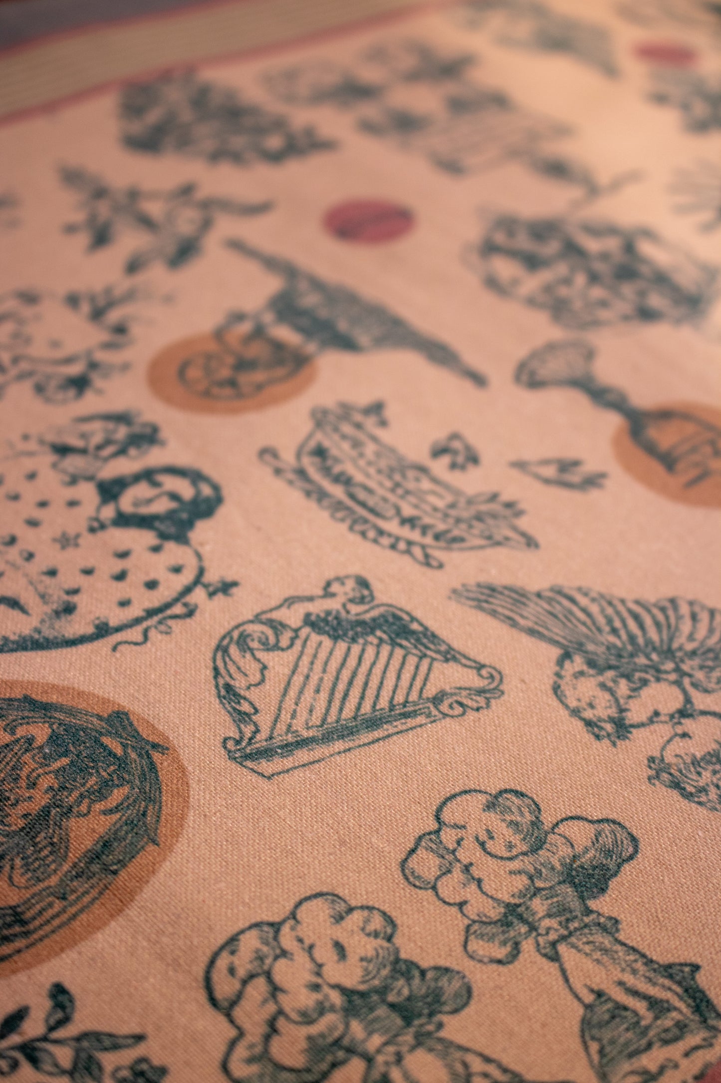 Camino de mesa Exvotos 45x145 cm Verde