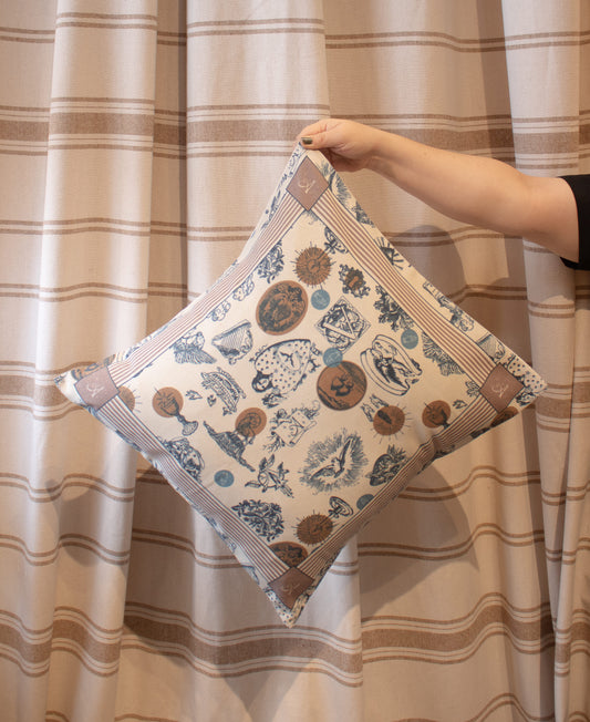 Cojin Exvotos 45x45 cm Azul (Por Encargo)